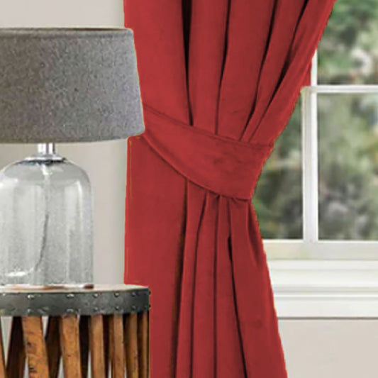 Premium Velvet Curtain – Soft Luxurious Finish, Light-Blocking & Elegant Drapes for Living Room & Bedroom (Pair)  (Size:104" x 96") (Color: 008)